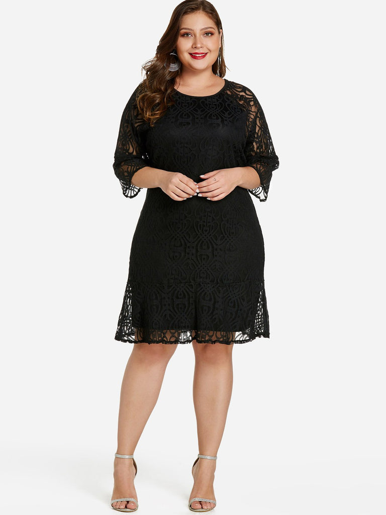 Womens Purple Plus Size Dresses