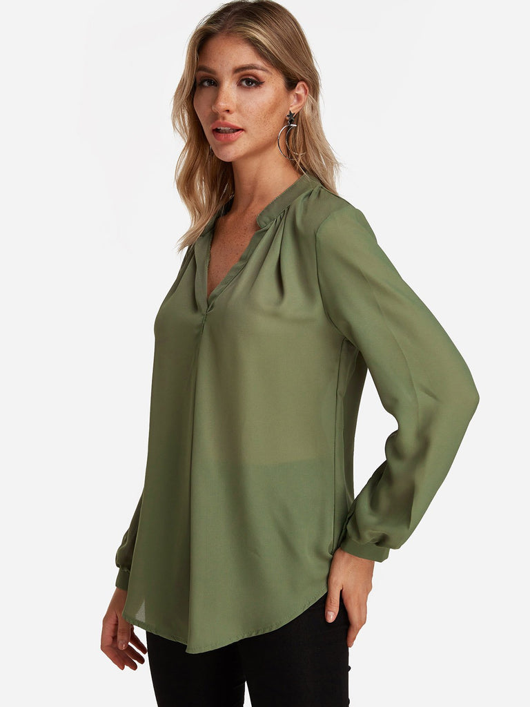 Ladies Long Sleeve Blouses