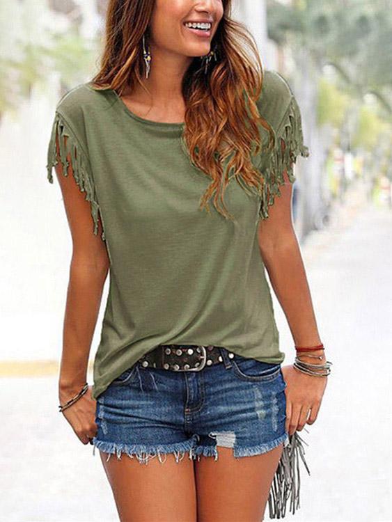 Womens Khaki T-Shirts