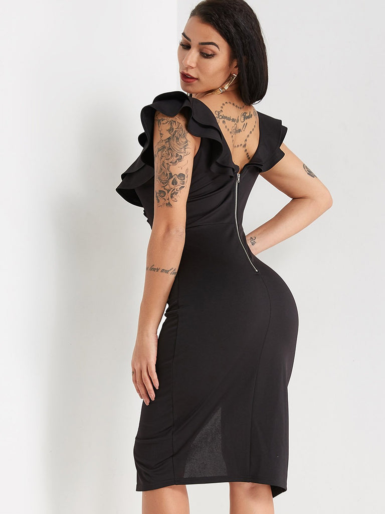 Womens Black Bodycon Dresses