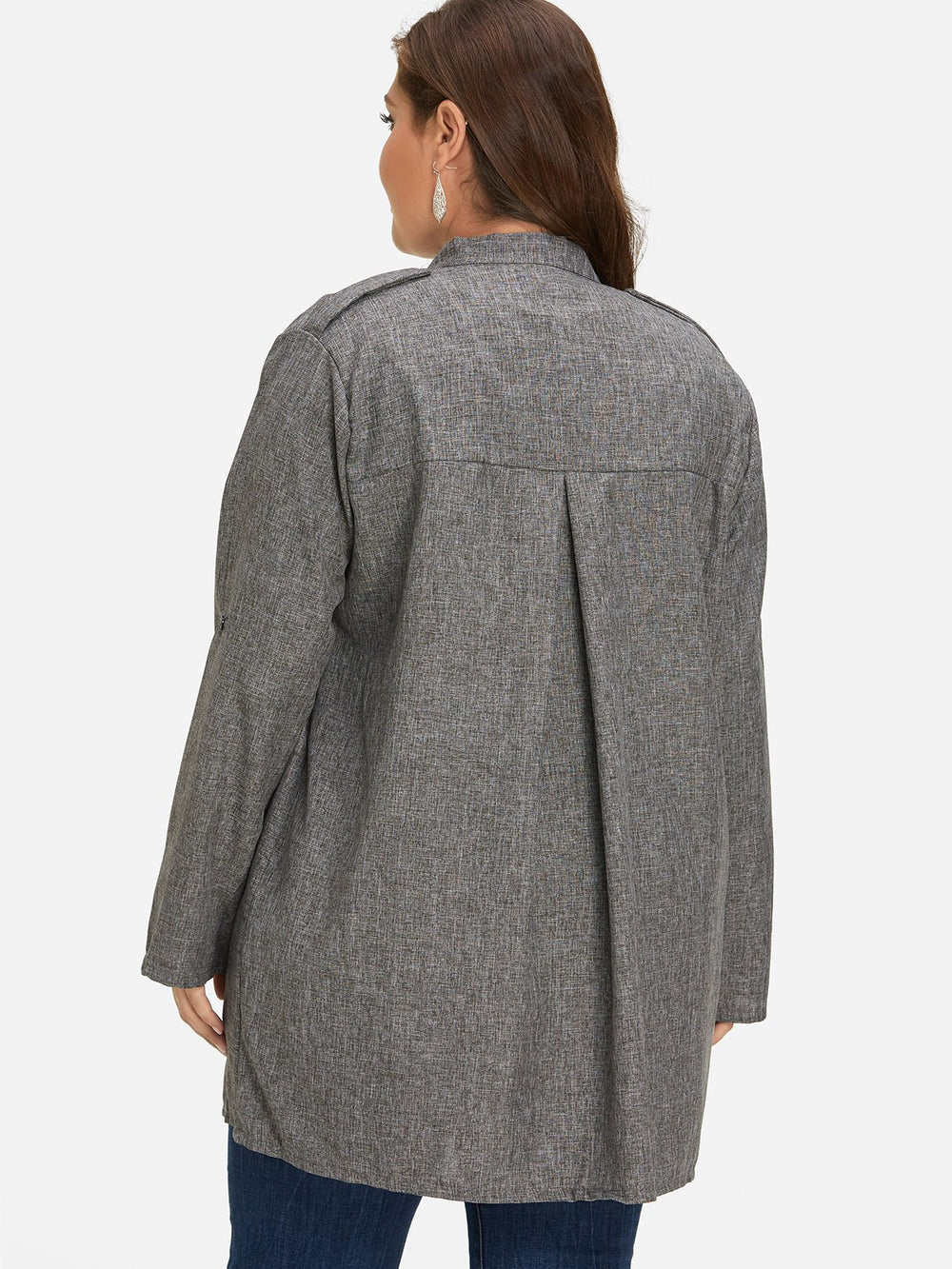 Womens Grey Plus Size Coats & Jackets