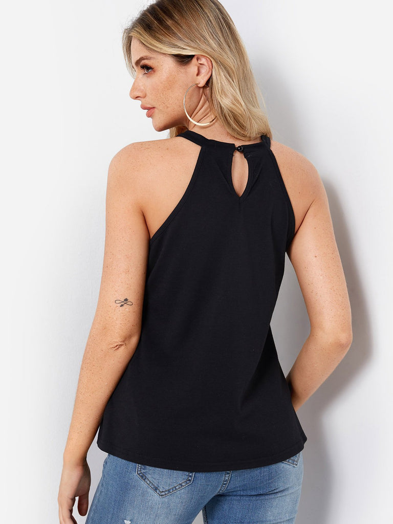 Womens Black Camis