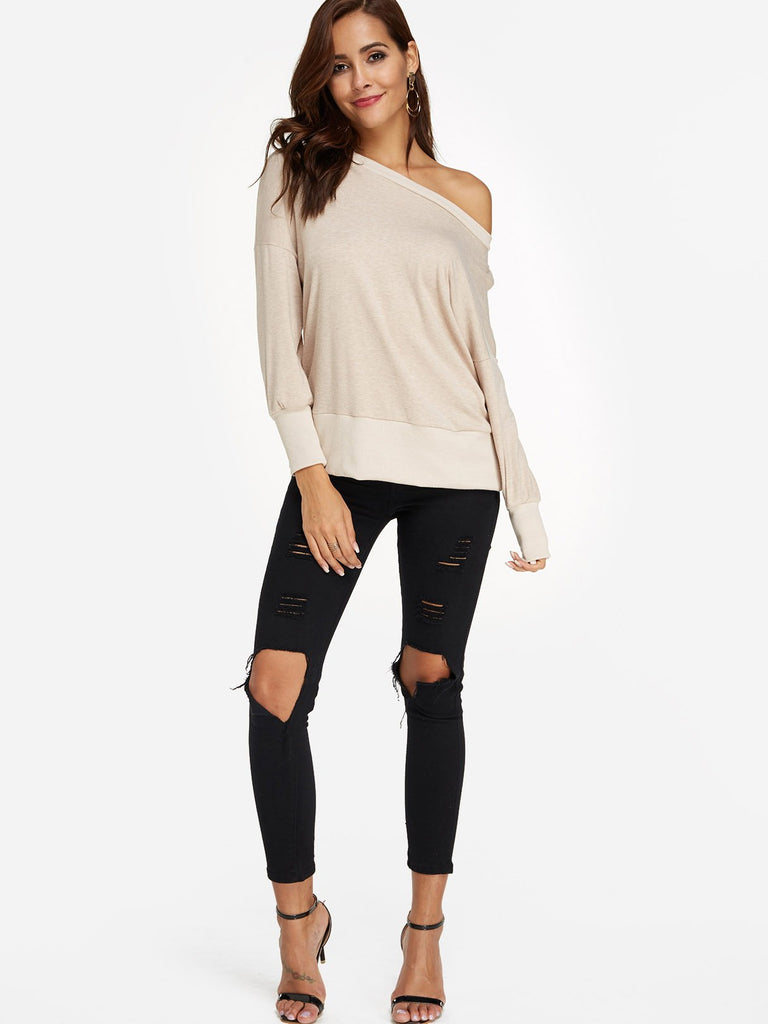Ladies Beige T-Shirts