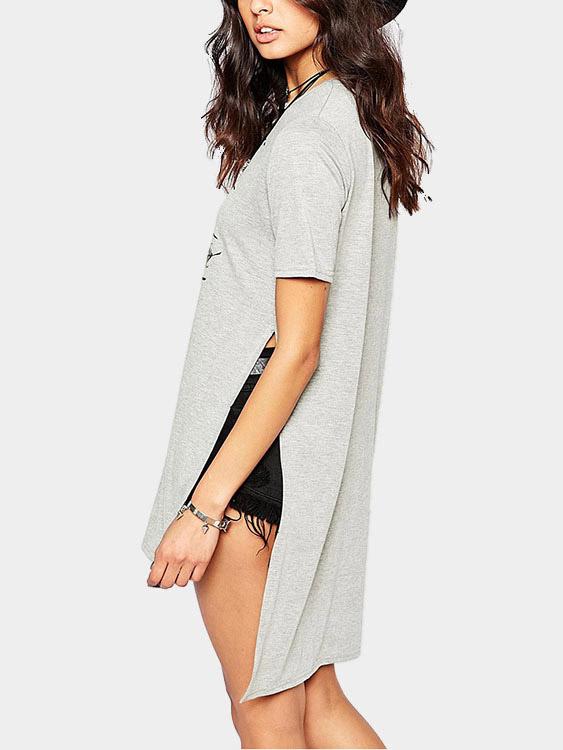Womens Grey T-Shirts