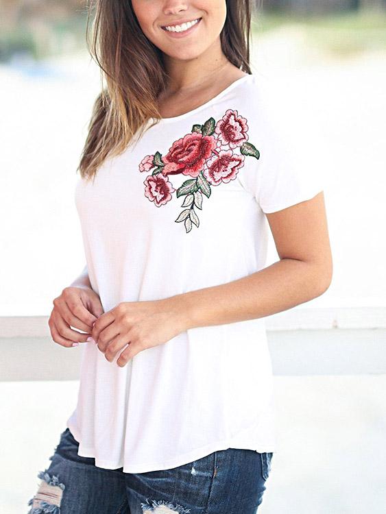 Ladies White T-Shirts
