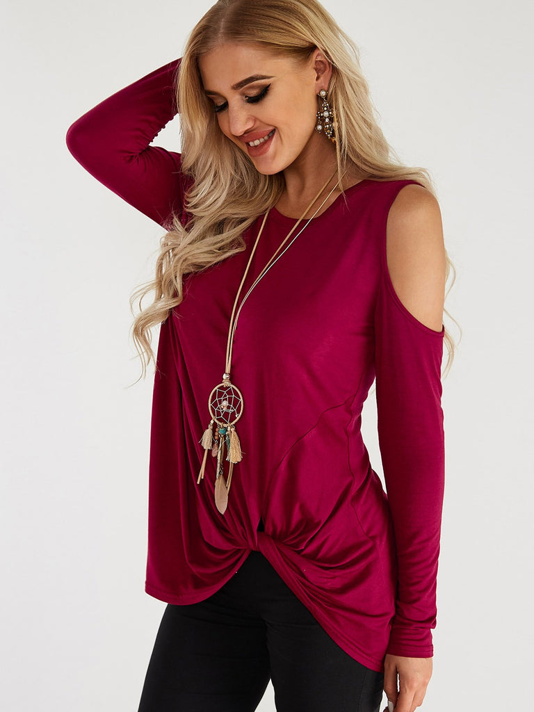 Ladies Burgundy T-Shirts