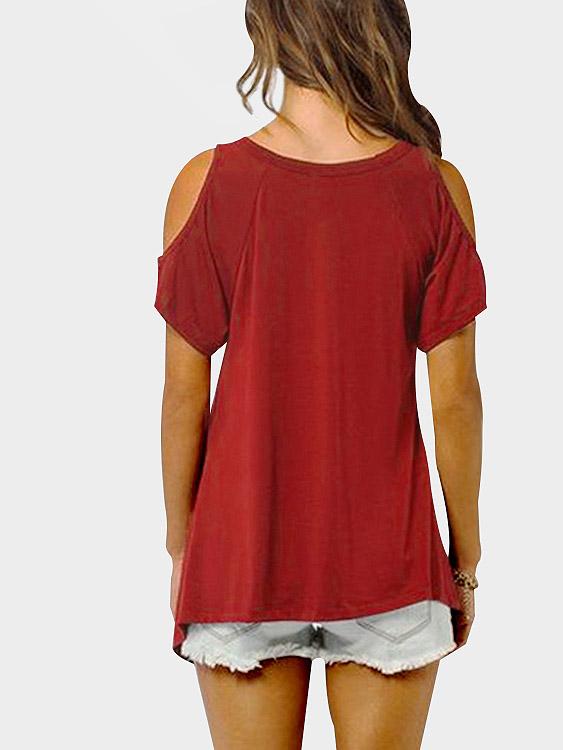 Womens Red T-Shirts