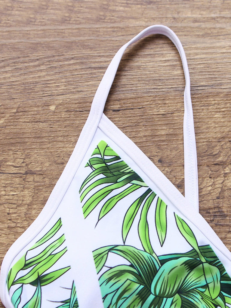 Ladies V-Neck One-Pieces Swimwears