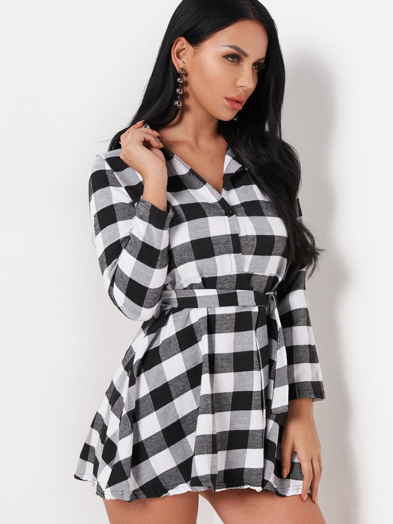 Red Velvet High Neck Dress
