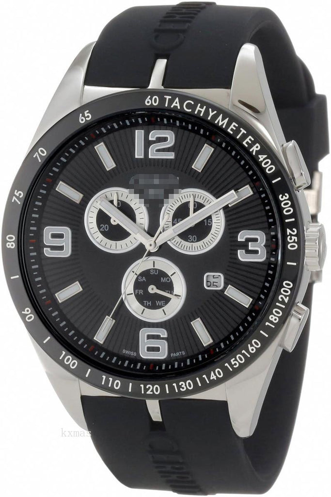 Cheap High Quality Rubber 21 mm Watch Wristband CRA033E224G_K0001895
