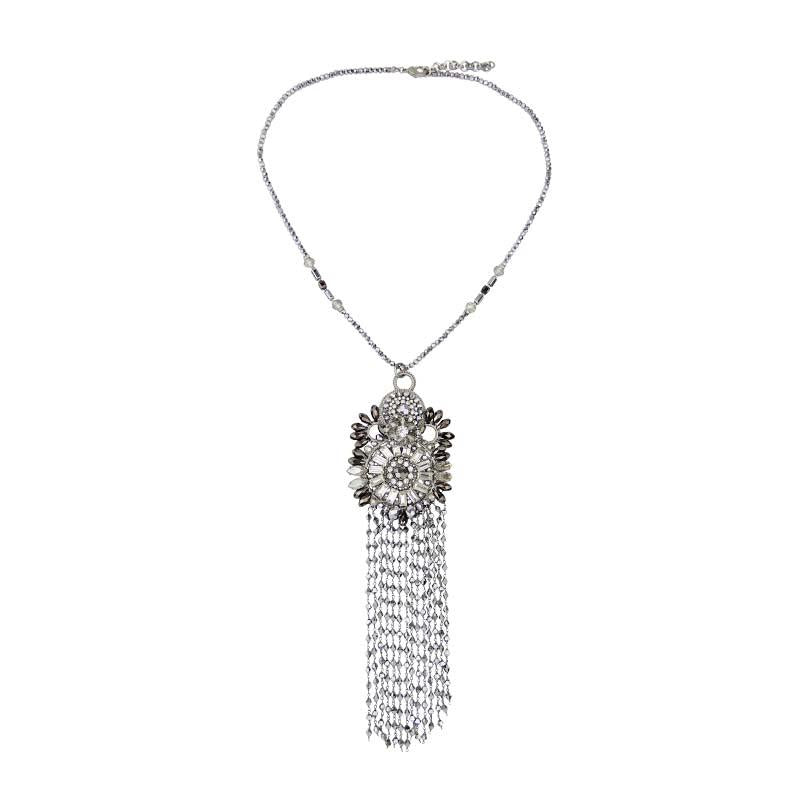 Cascade Crystal Drape Handmade Necklace Roaring 19S Jewelry