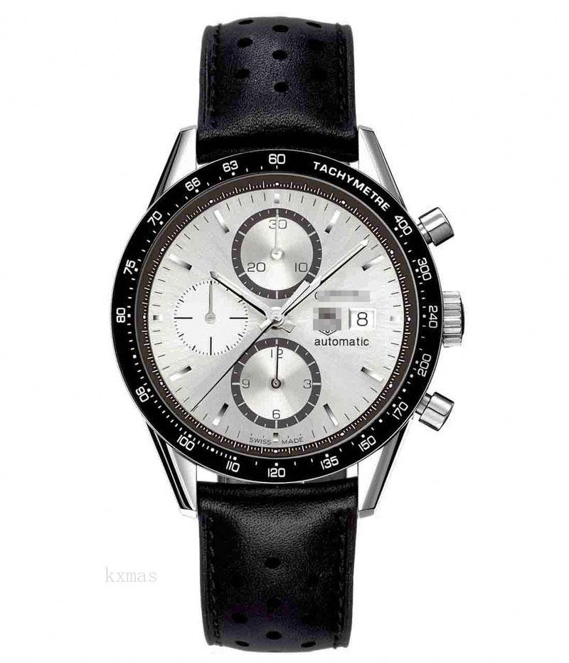 Best Buy Shop Online Black Calf Skin Racing Wristwatch Band CV2011.FC6205_K0041815