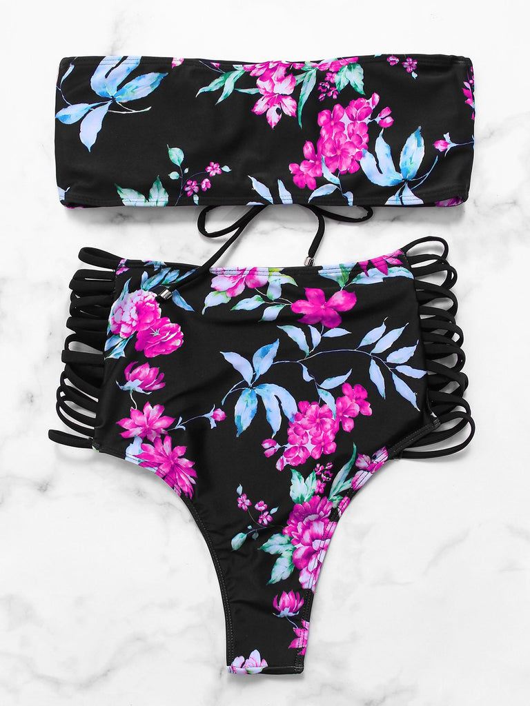 Womens Floral Print Bikinis