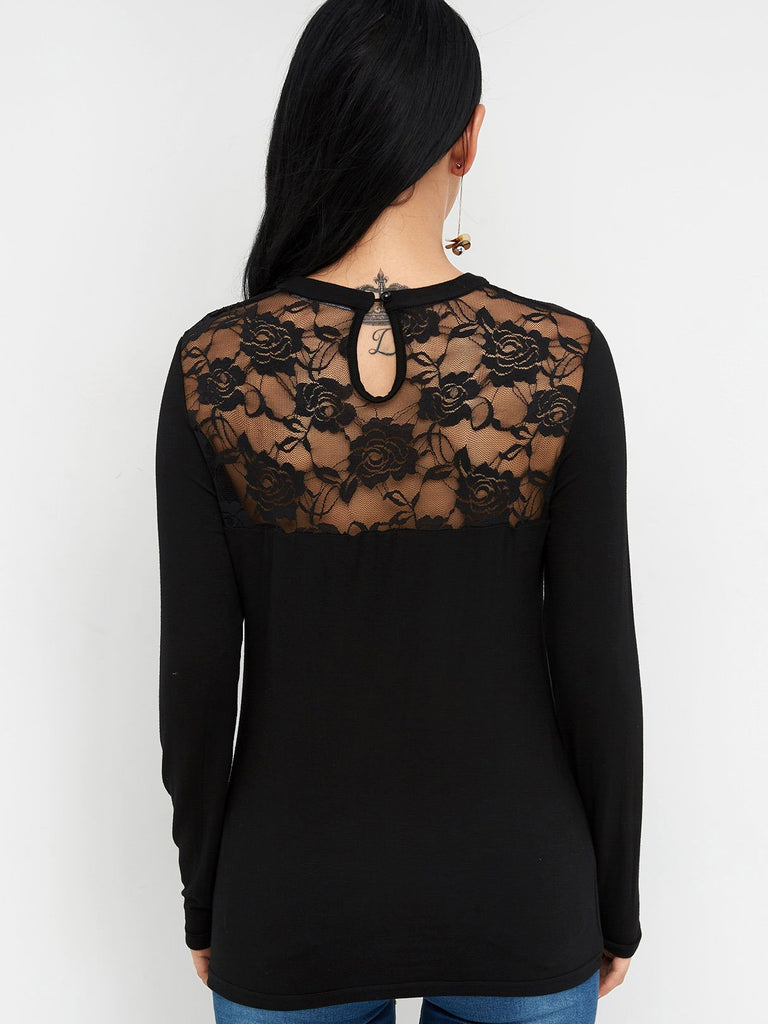 Womens Black T-Shirts