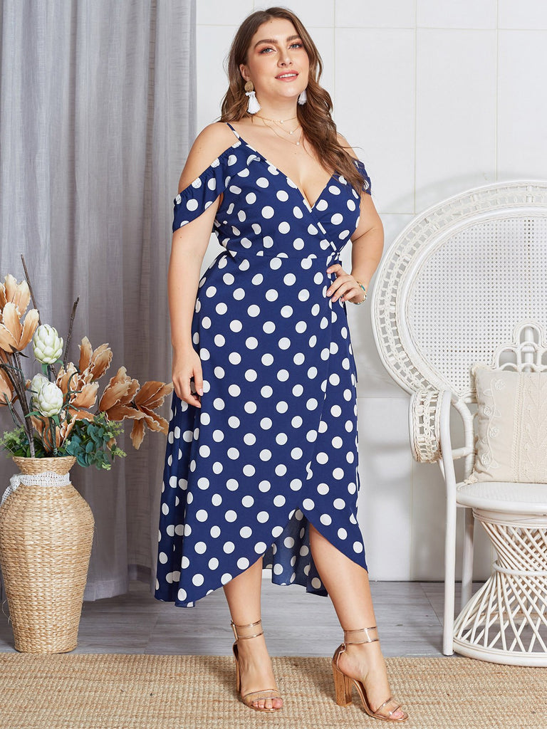 Ladies Blue Plus Size Dresses