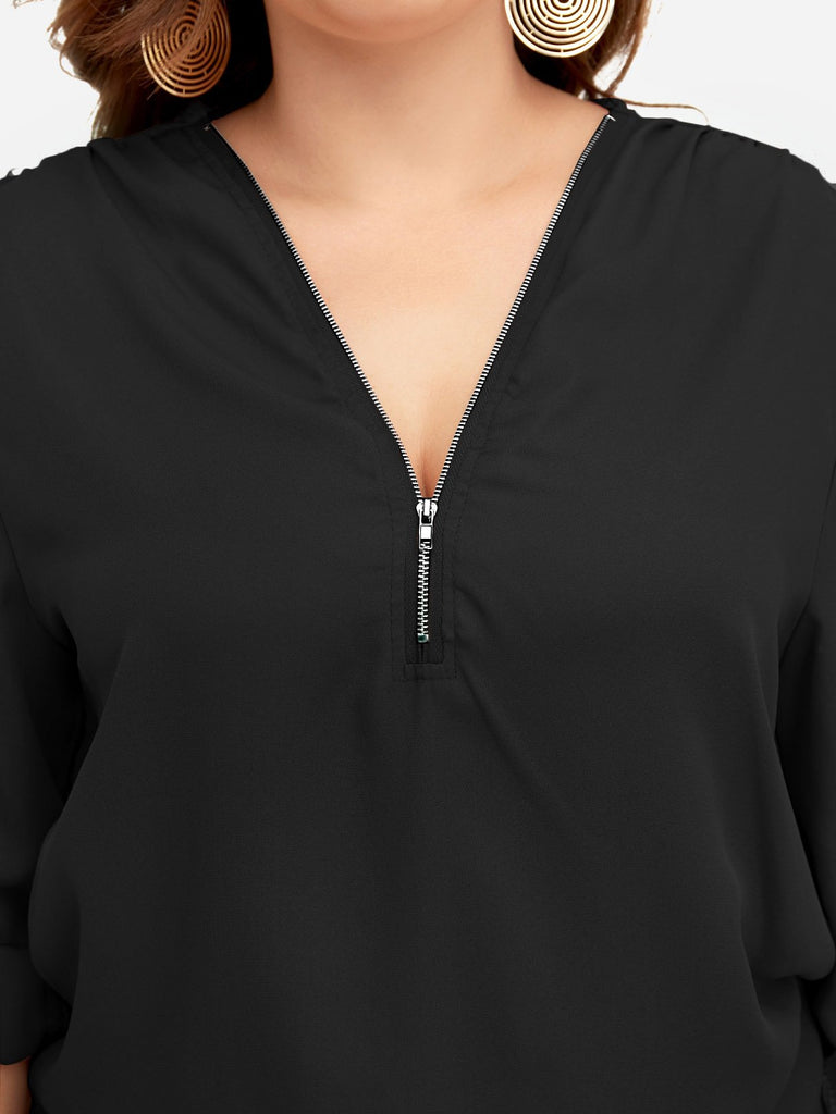 Ladies Long Sleeve Plus Size Tops