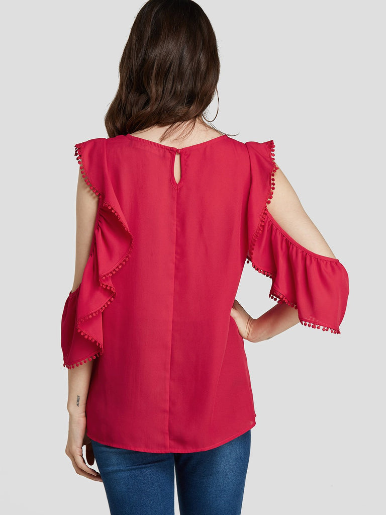 Ladies Short Sleeve Blouses
