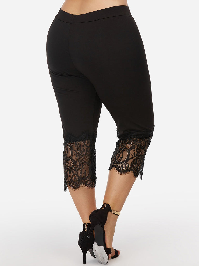 Ladies Black Plus Size Bottoms