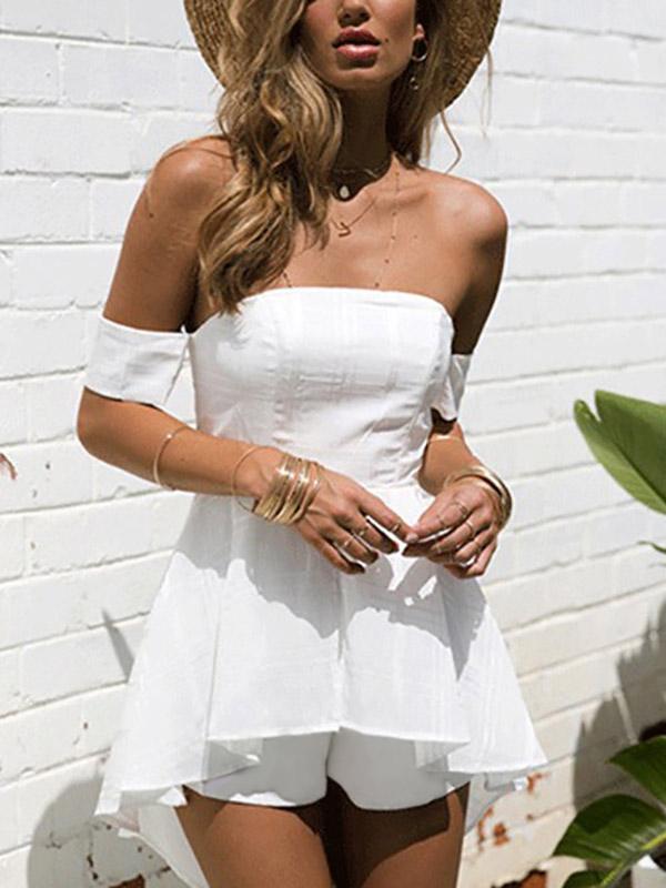 Ladies Off The Shoulder Playsuits