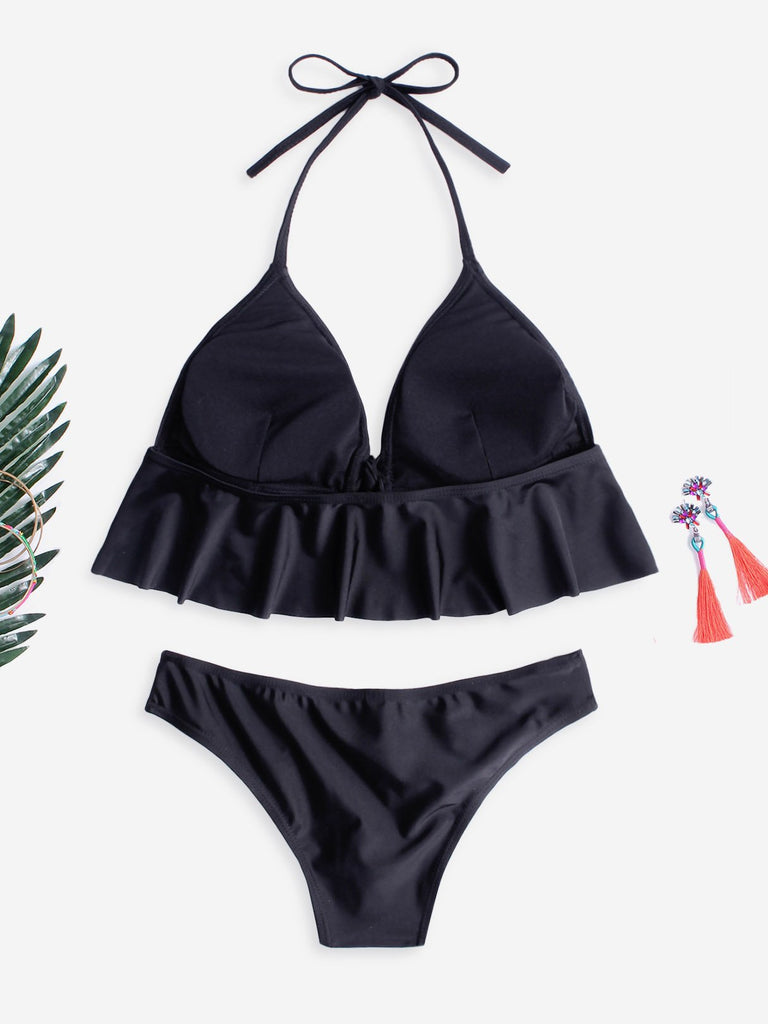 Black Wrap Around Bikinis