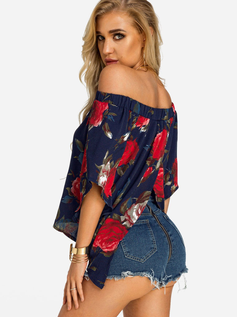 Womens Navy Blouses