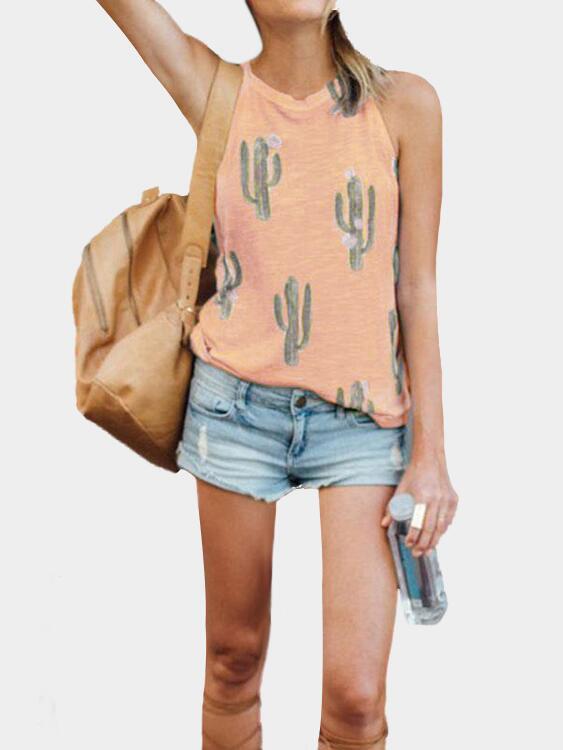 Womens Floral Print Tank Top