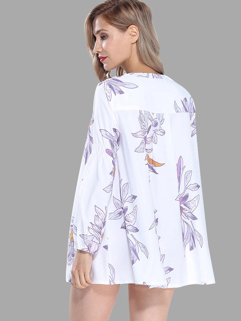 Womens Floral Shirt Dresses