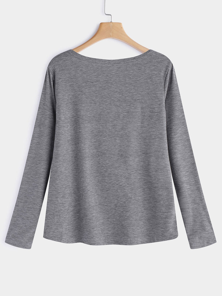 Womens Grey T-Shirts