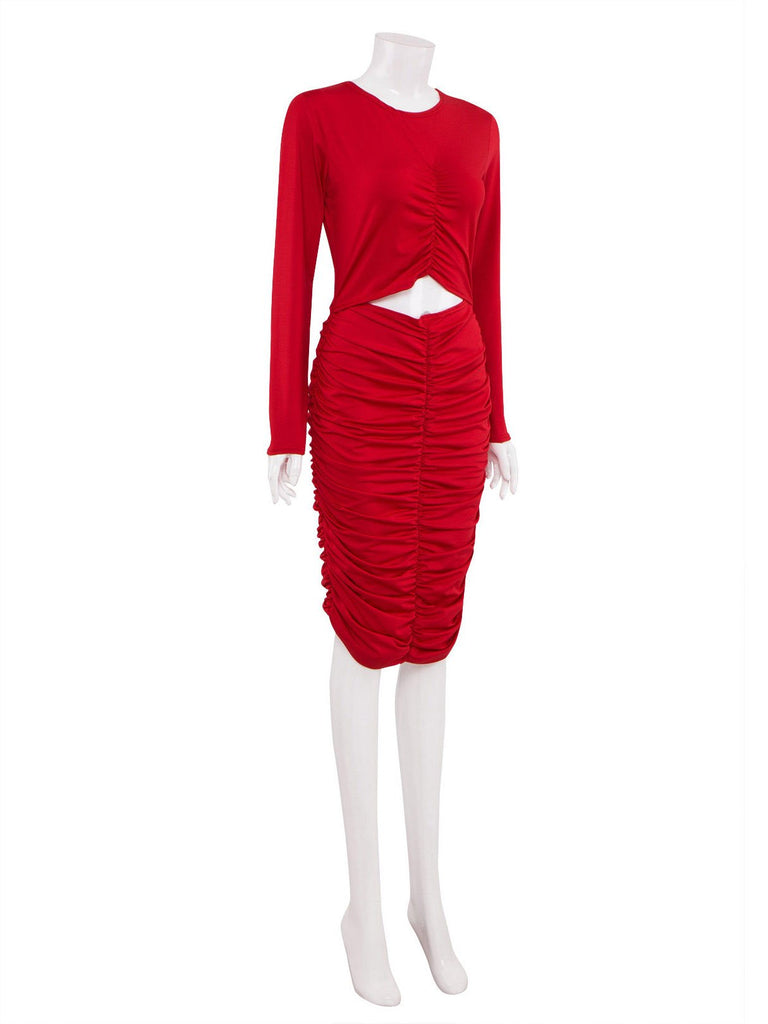 Ladies Red Midi Dresses