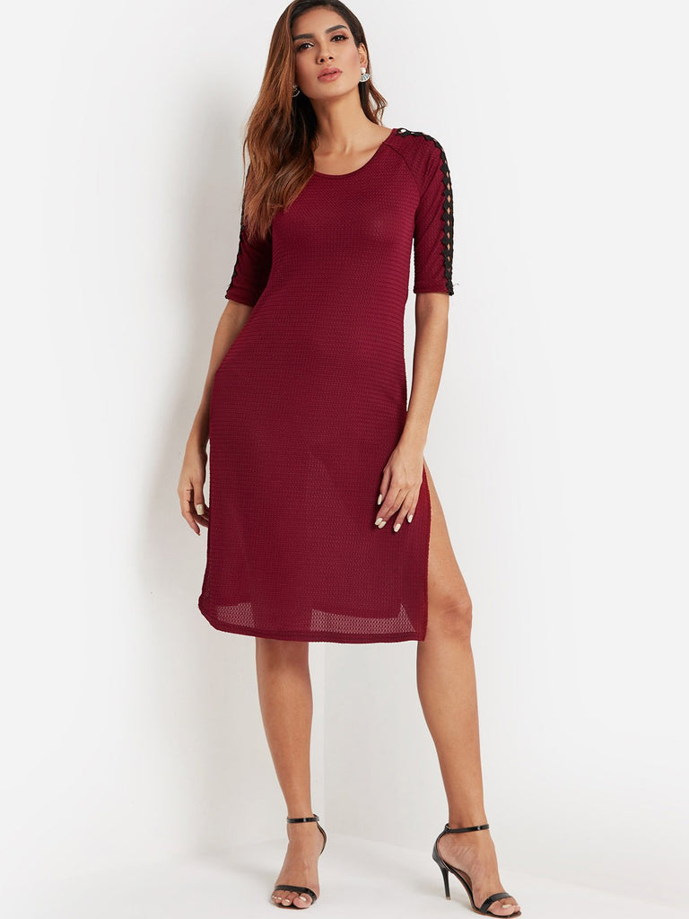 Womens Half Sleeve Sexy Dress