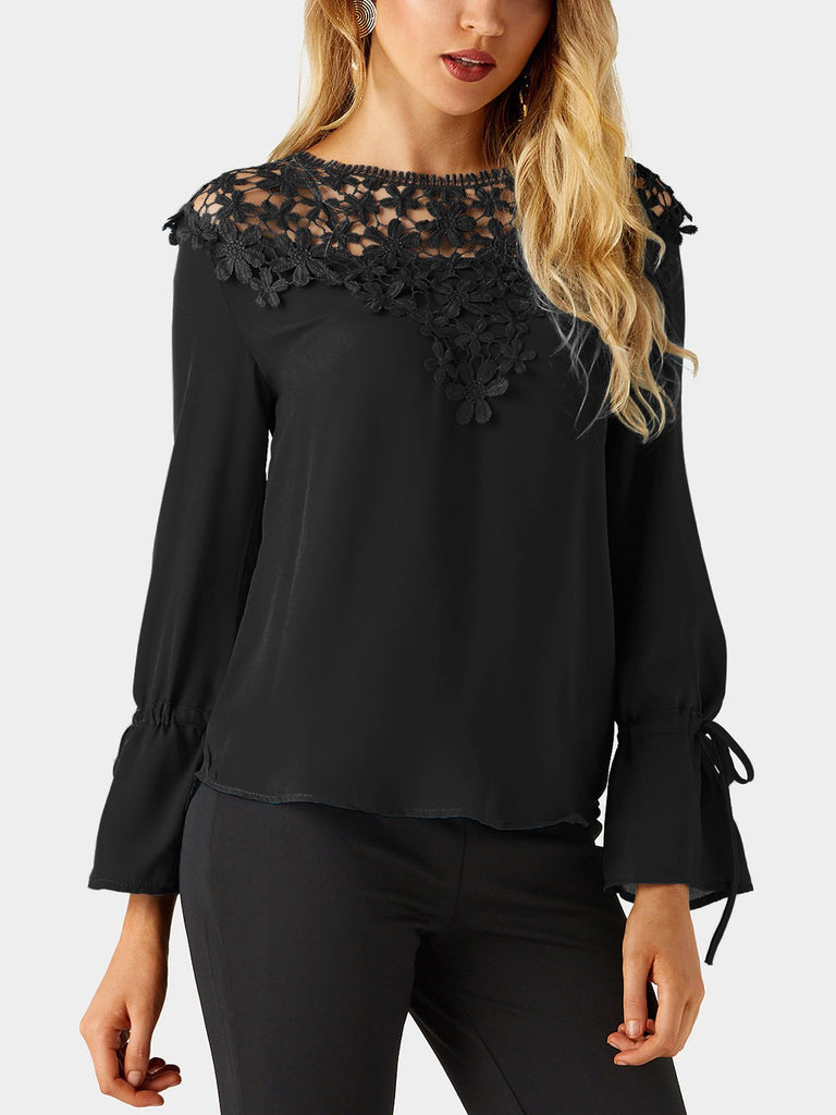 Womens Black Blouses
