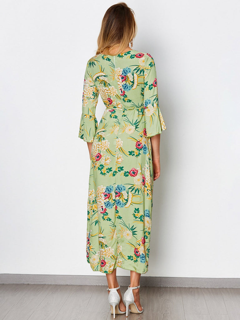 Womens Green Maxi Dresses