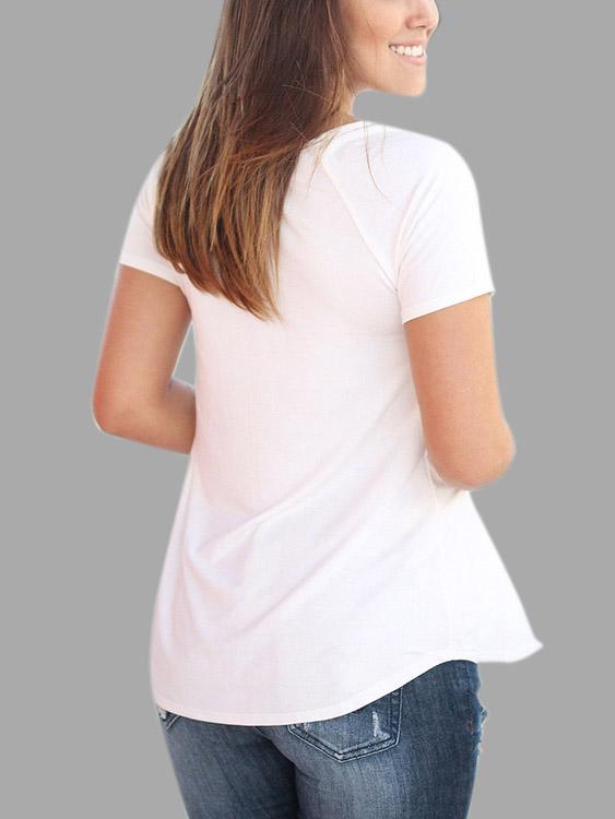Womens White T-Shirts