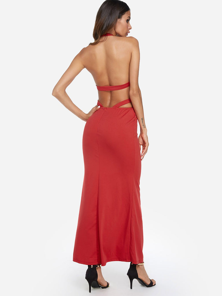 Womens Red Maxi Dresses