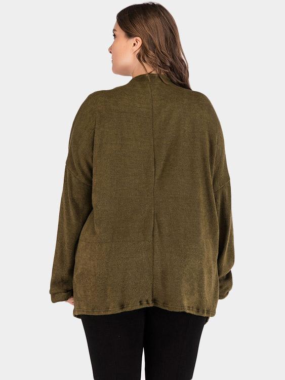 Womens Army Green Plus Size Coats & Jackets