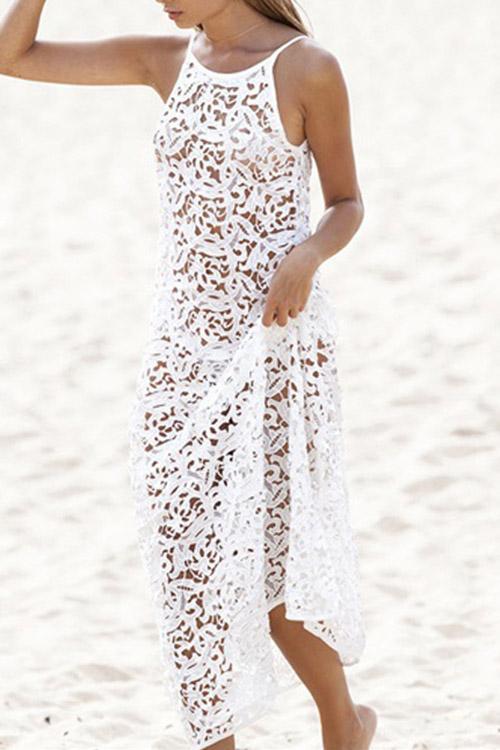 Womens White Maxi Dresses