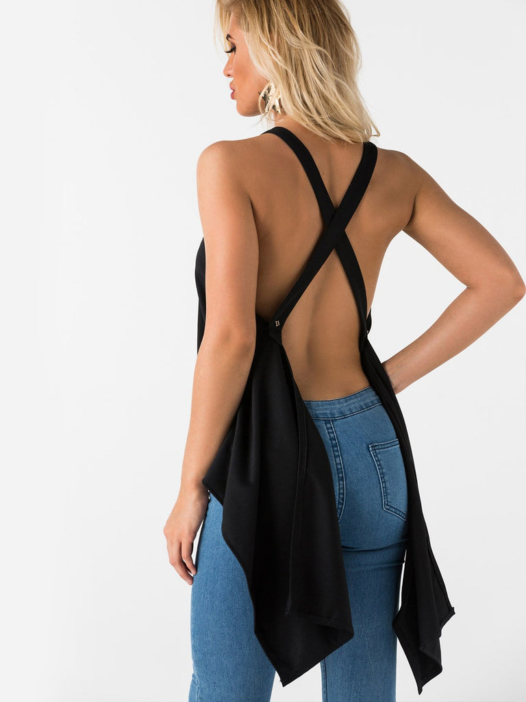 Womens Black Camis