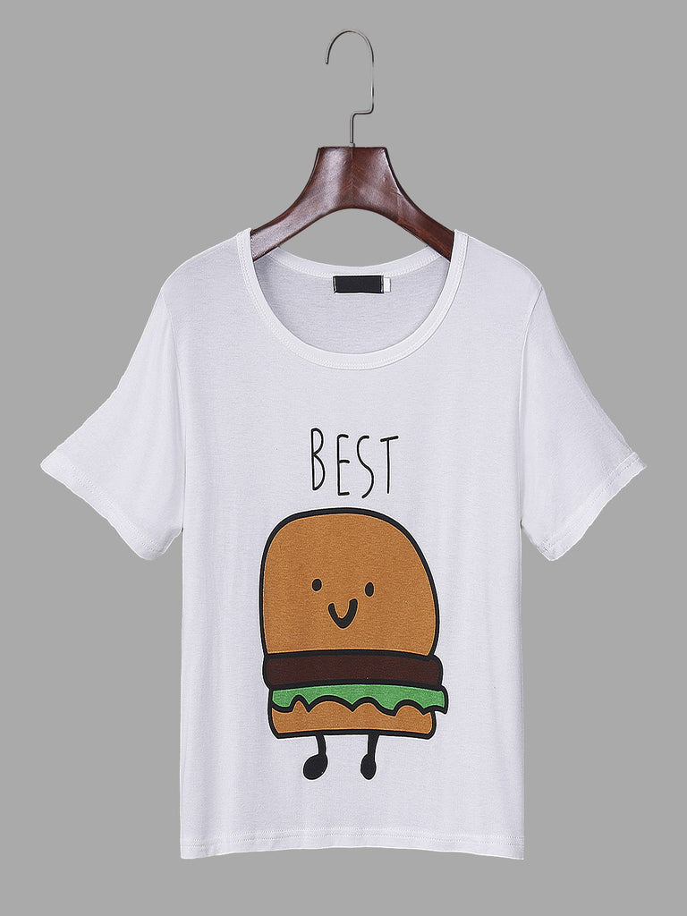 Womens White T-Shirts