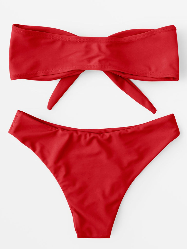 Womens Red Bikinis
