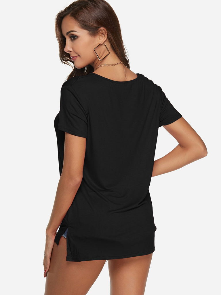 Womens Black T-Shirts