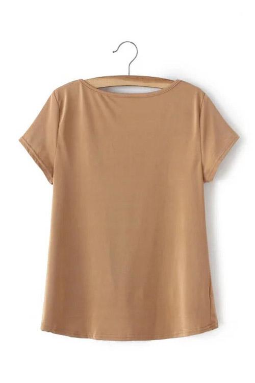 Womens Khaki T-Shirts