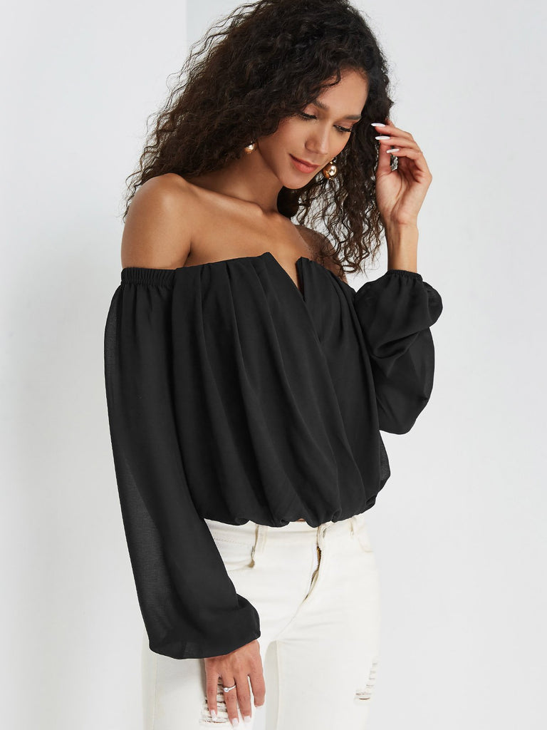 Womens Black Blouses