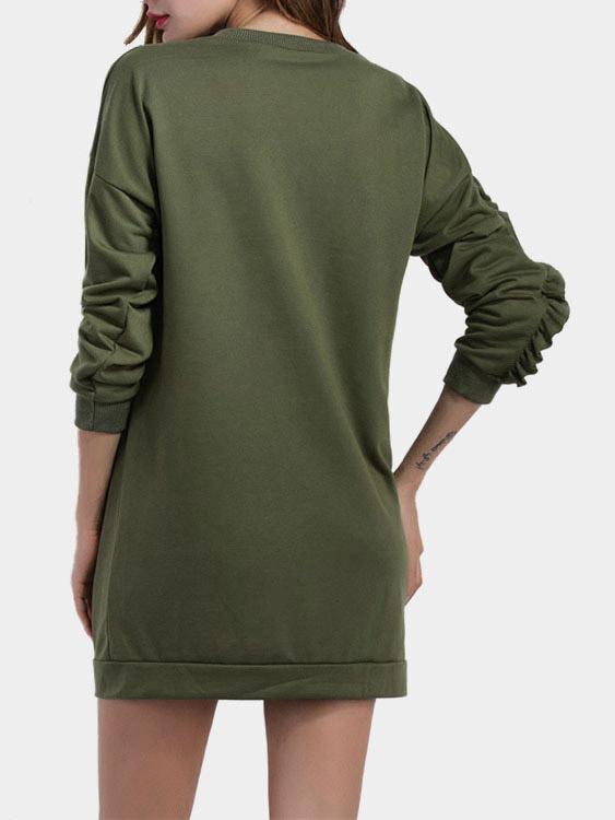 Womens Army Green Sweatshirts
