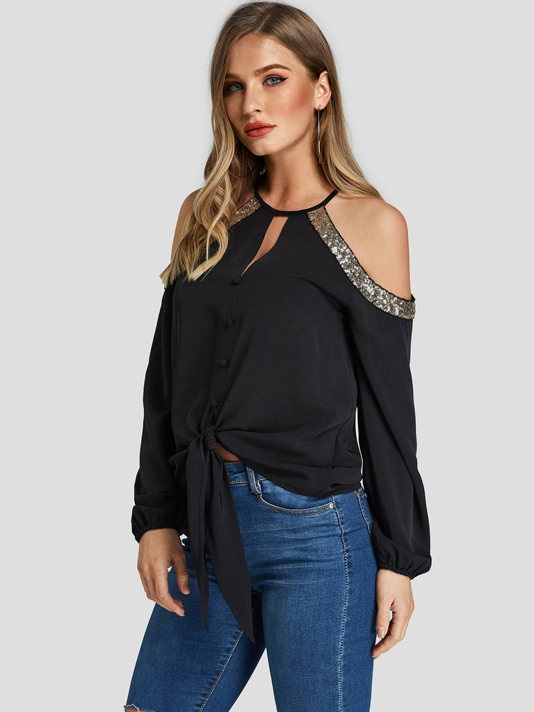 Ladies Black Blouses