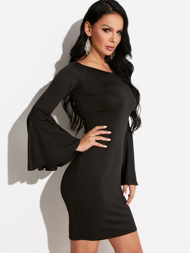 Ladies Black Off The Shoulder Dresses