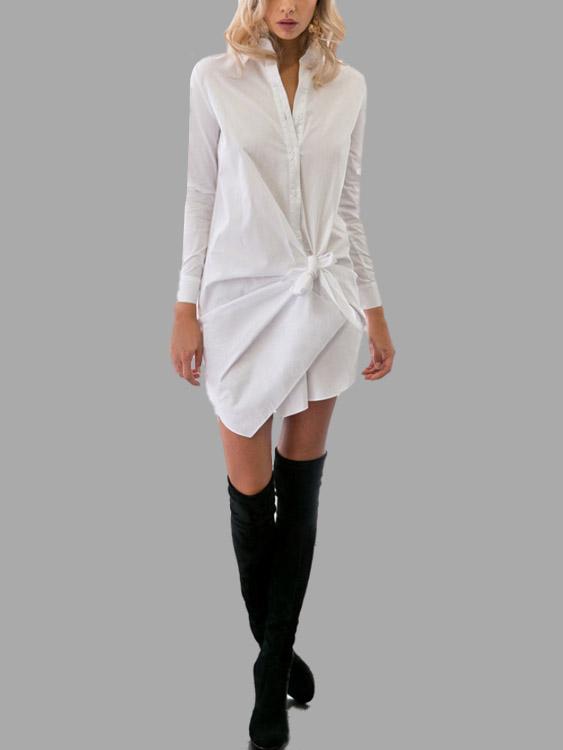 Ladies Long Sleeve Shirt Dresses