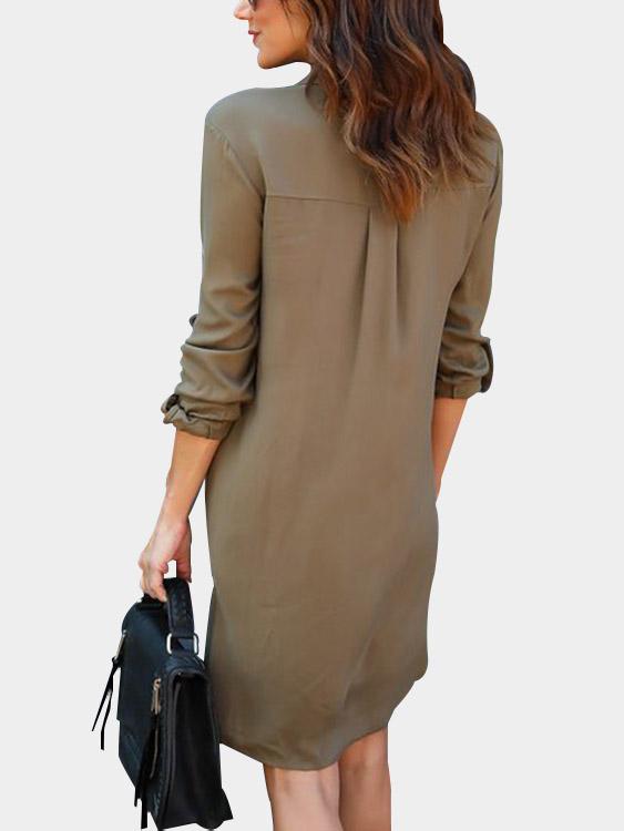 Womens Green Shirt Dresses