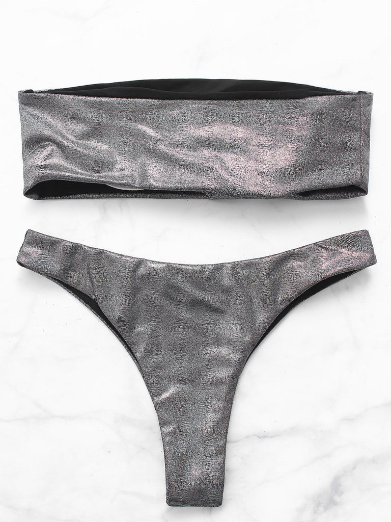 Womens Silver Bikinis