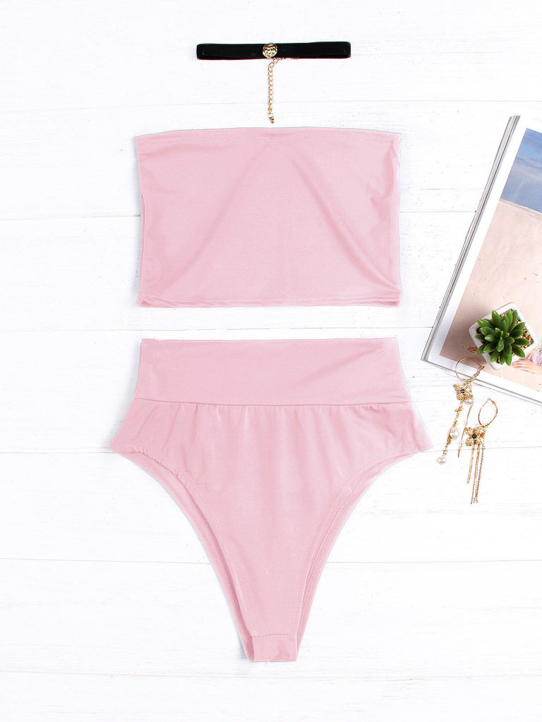 High Waisted Cut Out Bikini
