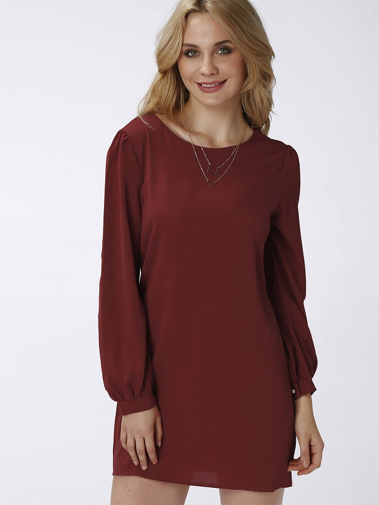 Ladies Burgundy Mini Dresses